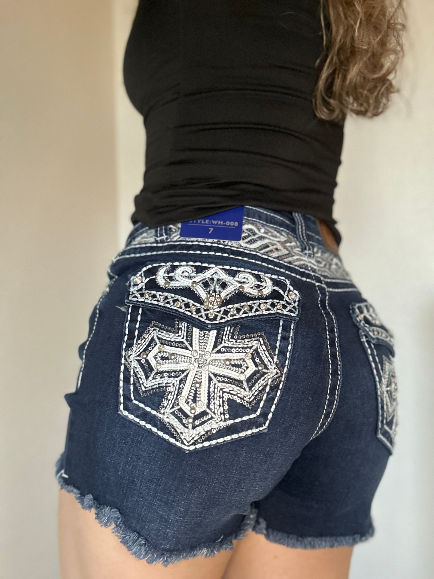 Lucero Bling Jean Shorts