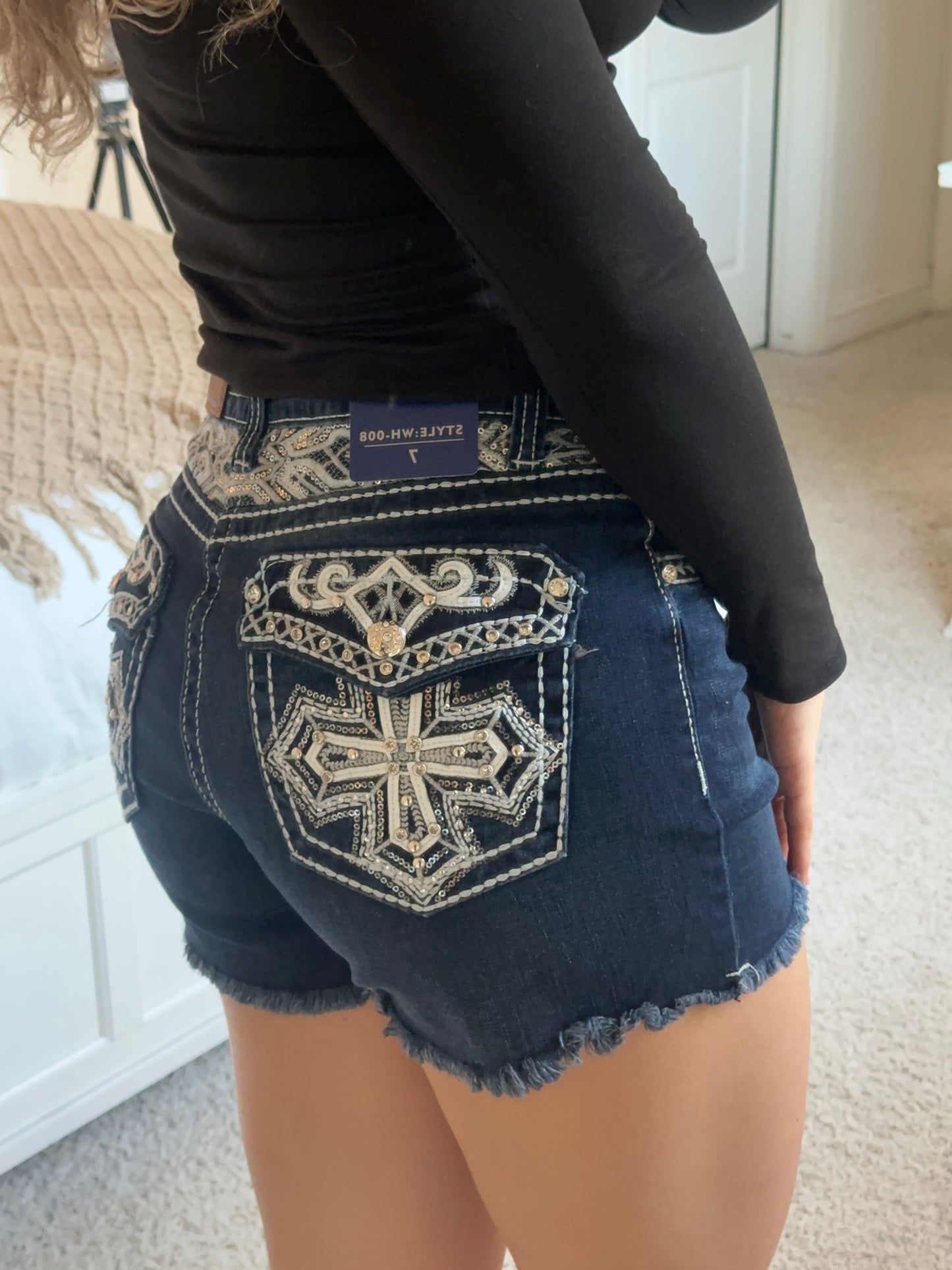 Lucero Bling Jean Shorts