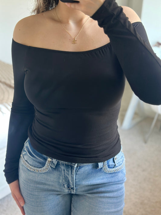 Elly Off-the-Shoulders Top (black)
