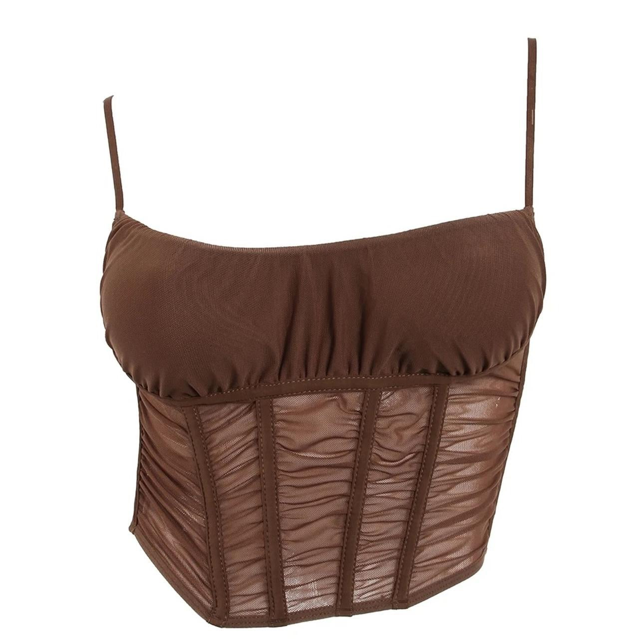 Zara Corset Top (coffee)